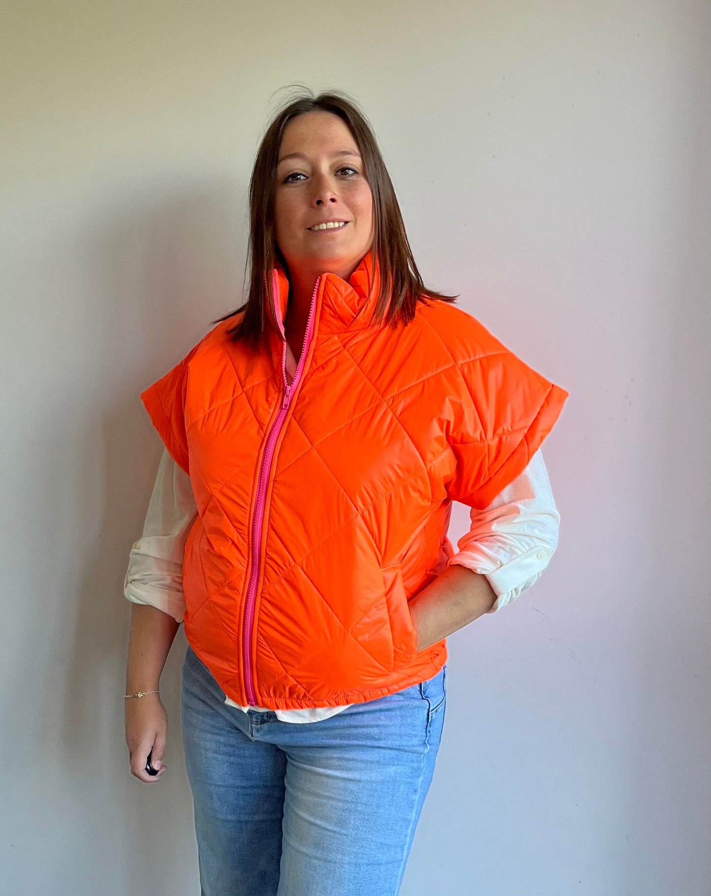Vest oranje