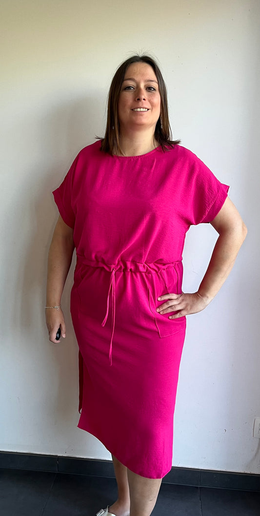 Zomerjurk donker roze